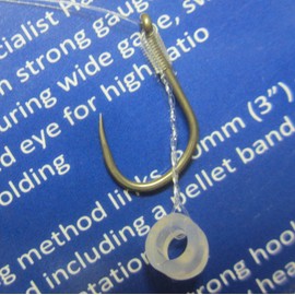 SILSTAR Match Team 24 (4 packs of 6) K83E - Wide Gape XTRA STRONG (Method Power Band Rigs) Barbless Hair Rig Fishing Hooks - Available in size 8, 10, 12 and 14 (4 packs - 2 x size 8 and 10)