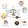 WADEO 3900W Windproof Camping Stove, Camping Gas Stove with Piezo