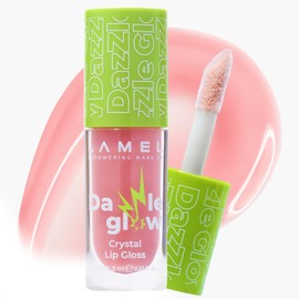 Lamel Dazzle Glow Crystal Clear Lip Gloss - Hydrating Lip Gloss - Non Sticky Lip Gloss - Colored Lip Gloss - Lip Gloss Color - Mini Lip Gloss - Moisturizing Lip Gloss - №402 Soulmate