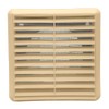 Kair Beige Louvred Wall Vent Grille 155mm External Dimension with