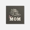 Unbranded Flower For Mom Retro 4'' X 4'' Square Wooden