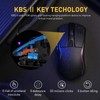 DAREU-mouse inalámbrico A950 para juegos,base de carga RGB,sensor de alta