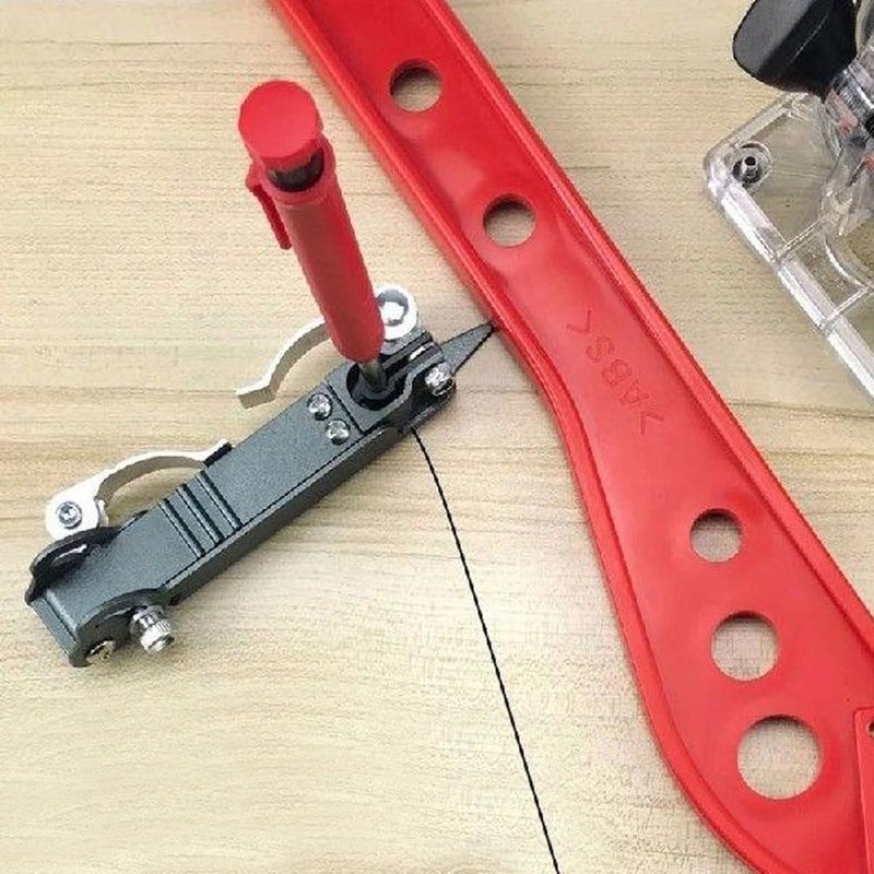 Multifunctional Scribing Tool Woodworking Compass Edge Ruler Countour Line Measuring