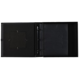 Pioneer Photo Albums 120-Pocket 3-Ring Sewn Leatherette Frame Cover Photo Box for 4 by 6-Inch/5 by 7-Inch/6 by 8-Inch Prints, Black