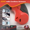 Gugxiom Electric Scissors, Carpet Cutter with 2 Interchangeable Blades, Cordless