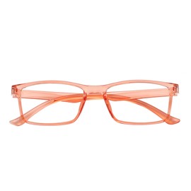 Przene Rectangle Blue Light Blocking Glasses for Women Men Retro Computer Glasses Orange Pink