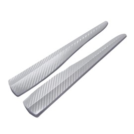 iSpchen Bumper Protector Car Front Bumper Spoiler Lip Anti-Collision Rubber Protective Strips Universal Carbon Fibre Pattern Anti-Scratch Protection Strips Bumper Protection Sticker