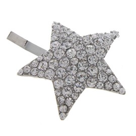 VingTAINE H7175-S Star Bijou Hair Cuff, Pony Hook, Easy Arrangement, Star, Hair Accessories, Silver