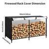 Firewood Rack Cover for Outdoor Storage – Waterproof Weather Protection