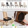 SearchI Stretch Dining Chair Seat Covers Set of 4, Stretch