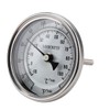 3" Dial 2" Probe FERRODAY 1/2 NPT Stainless Steel Thermometer