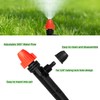 Drip Irrigation Emitters for 1/4" Tubing: Adjustable 360 Degree Drip