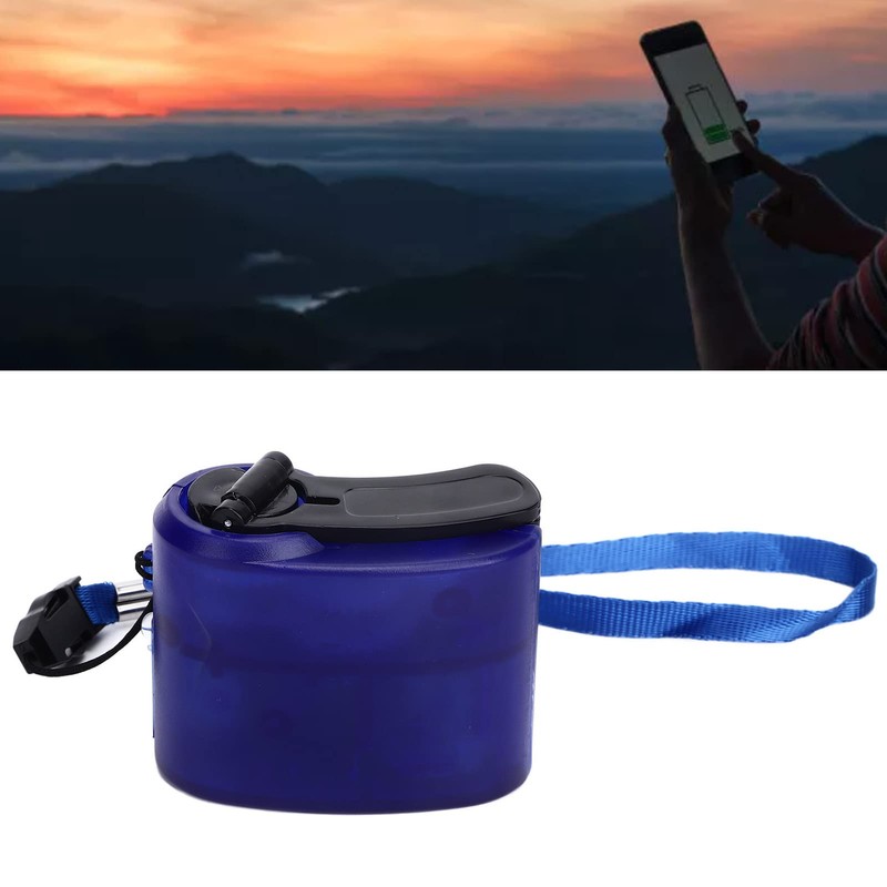 USB Hand Crank Phone Charger, Portable Handheld Power USB Charger