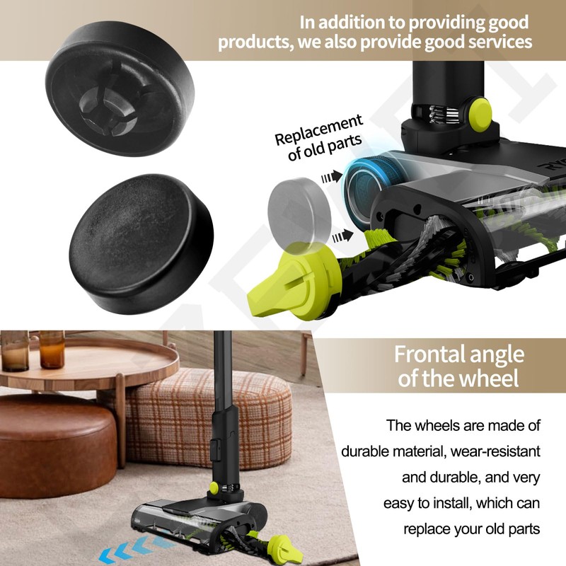 LIZEWEI 2 Pack Upgraded Replacement Wheel Compatible with Ryobi Cordless