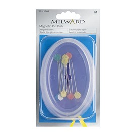 Milward Magnetic Pin Dish, Plastic, Black, One Size