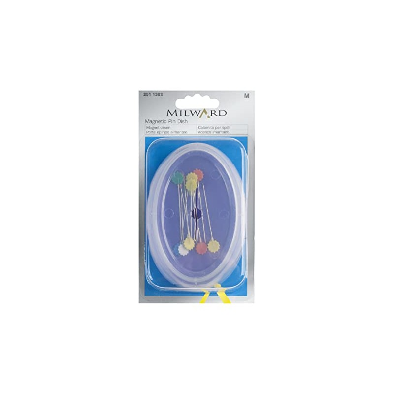 Milward Magnetic Pin Dish, Plastic, Black, One Size