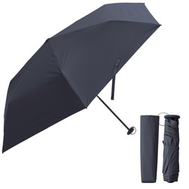 Weer Wear Folding Umbrella, Folding Umbrella, Lightweight, Large, Compact, UV Protection, Durable, Men's, Women's, Lightweight Folding Umbrella for Rain or Sun, navy, 55 cm