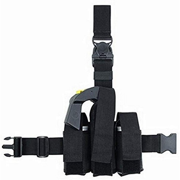 Tuff Products MK9 Leg Holster with Dual Blast Grenade Holders, Black Nylon