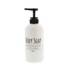 Living Pump Bottle Round Dispenser for Body Soap, White, 20.3