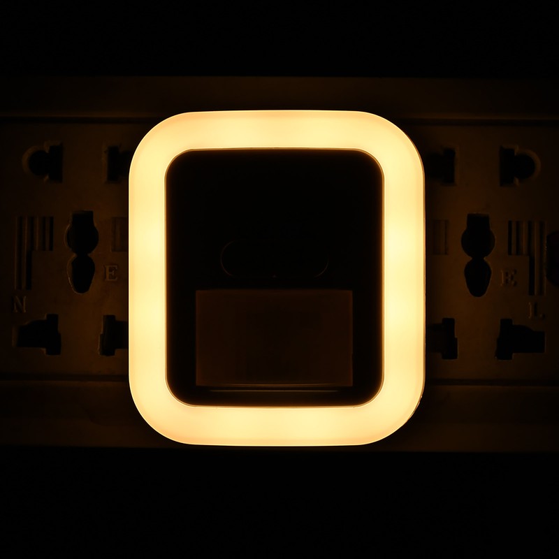 LED Plug-in Motion Sensor Light Wall Night Lamp with Brightness