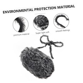 Gatuida Faux Fur Chunky Yarn for Crocheting Soft and Fluffy Crochet Yarn Black for Blankets Scarves and Caps Durable and Lightweight Crafting Material