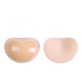 mexine Self Adhesive Breast Pad, Heart-Shaped Breathable Bra Pad, Detachable Adhesive Breast Augmentation Pad, Female Breast Augmentation Devices，Can be Carried Around and Reuse ﻿