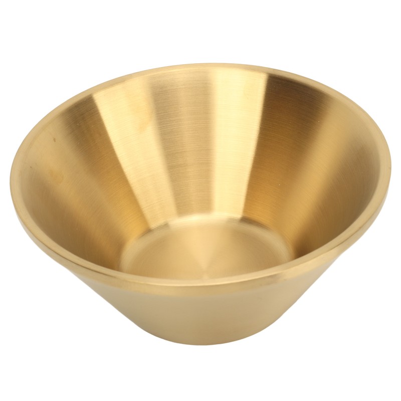 Stainless Steel Salad Bowls Gold Double Layer Exquisite Decorative Gold