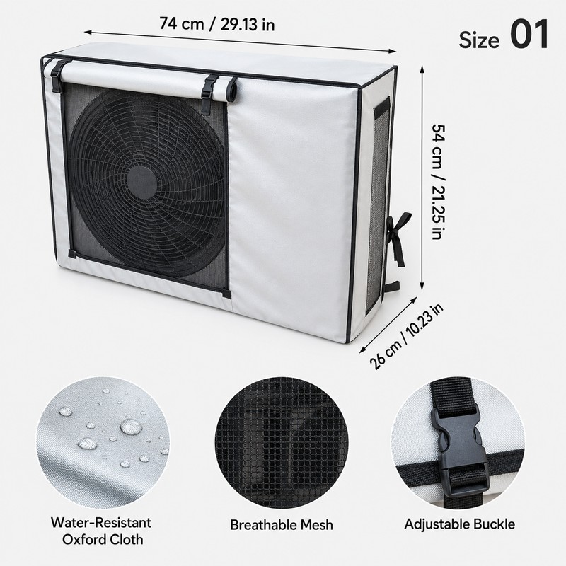 Outdoor Air Conditioner Cover Waterproof Dust Rain Case