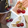 Kirsch-Bag Charm, Anhänger für Handtaschen, Kirsch- Accessoire, Vielseitiger Schlüsselanhänger, Geldbörsenanhänger