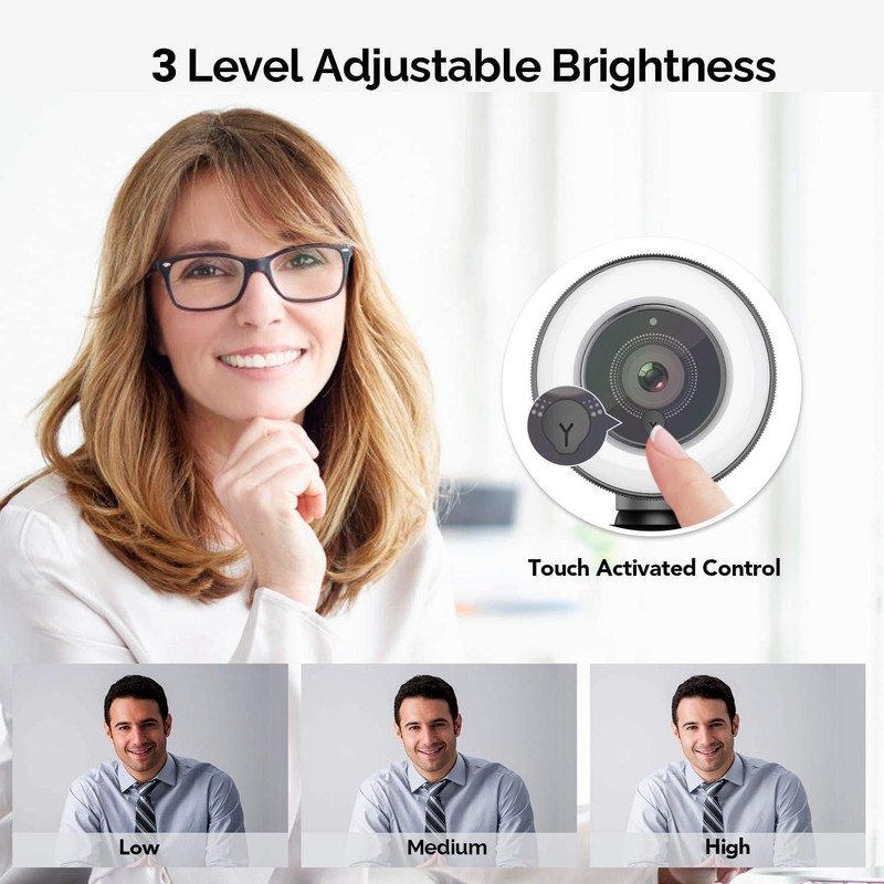 4K HD PC Webcam for Streaming HD 1080P, JFMShop 960C