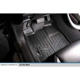 MAXLINER Floor Mats 1st Row Liner Set Black for 2007-2013 Acura MDX