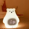 BigFox Alarm Clock, Night Light, USB Charging, Children, Bear, Cute