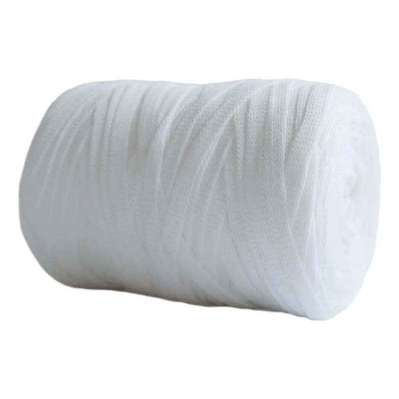 Hilo De Tejer, Hilo Grueso, Camiseta De Ganchillo, Blanco