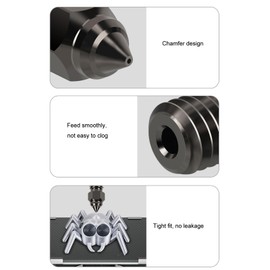 Kit de 3 Boquillas de Acero Endurecido para Impresora 3D, Filamento de 1,75 Mm, Boquilla de 0,4 Mm para Impresora 3D Ender 3 V3 SE, Ender 5 S1, Compatible con Filamentos PLA,