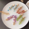 EZ PEACH Non-marking Bangs Clips, Tortoise Shell Style, 6 Pieces,
