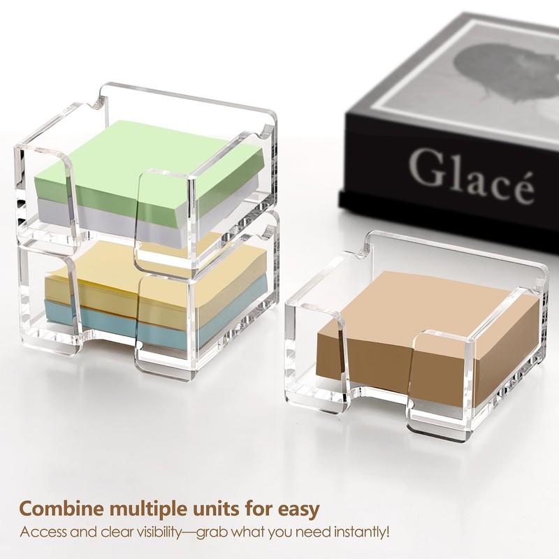 SANRUI Acrylic Sticky Note Holder , for Post-it Note Pad