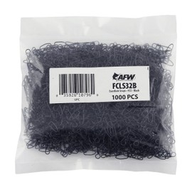 American Fishing Wire Coastlock Snaps, tamaño #32, 30 LB (14 kg) Prueba, Negro, 1000 Piezas