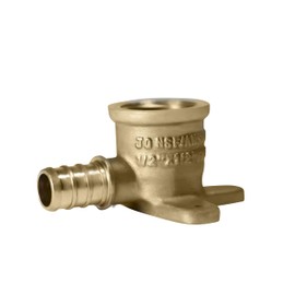 10 Pieces XFITTING 1/2 Pex X 1/2 Female Drop Ear Elbow - Brass, 1/2 Pex FNPT Elbow with Drop Ear, 10 Packs Copper 0.5 Inch