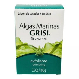 Grisi Exfoliating Seaweed Soap. Cleans Face & Body and Clears Dead Skin. 3.5 oz