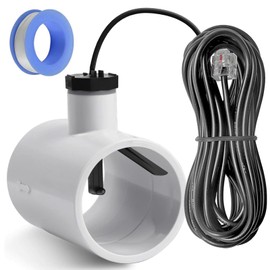 Flow Switch GLX-FLO-RP Compatible with Hayward/Goldline Aquarite Salt Systems -Pool Flow Sensor Replacement Compatible with Hayward Salt Cell & Chlorine Generators - 15 Feet Cable with Tee