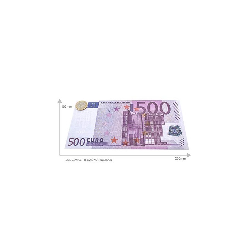 Cashbricks 75 x €500 Euro Spielgeld Scheine - vergrößert -