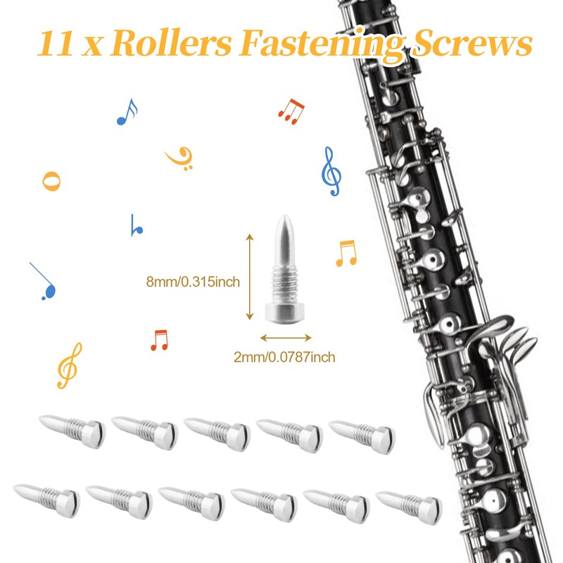 Clarinet Repair Kit Tools，35 Pcs Clarinet Maintenance Repair Replacement Kit,Clarinet