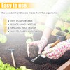 Dandelion Weed Puller With V-Shape Fork, Wood Handle Dandelion Removal