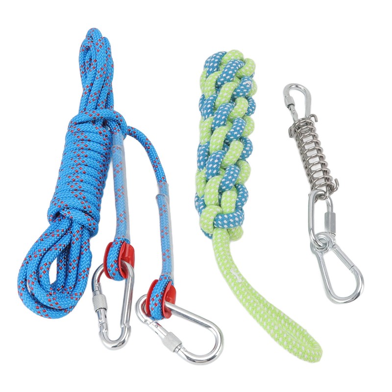 Spring Pole Dog Rope Toy Muscle Builder Interactive Dog Hanging