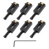 Unxuey Guitar Tremolo Saddles, 6 Pcs Electric Guitar Roller Bridge