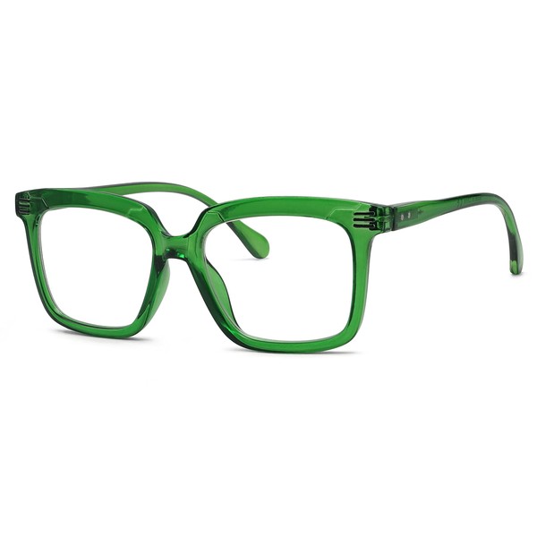 Eyekepper Square Reading Glasses for Women Large Frame Readers -