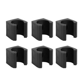 Ejoyous Billiard Pool Holder, 6 Pieces Wall Mount Pool Cue Rack Plastic Billiard Stick Clip Holder Pool Table Accessories for Game Room Pool Bar, Fishing Rod Organizer Carrier for