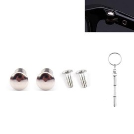 Children Eyeglass Repair kit Round Eyewear Glasses Screw Dual Nut and 3-in-1 Screwdriver
