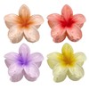 Pack of 4 Flower Hair Clips - 8 cm Hair