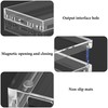 Geekria Audio Samplers Clear Acrylic Case Protector, Magnetic Closing Dust